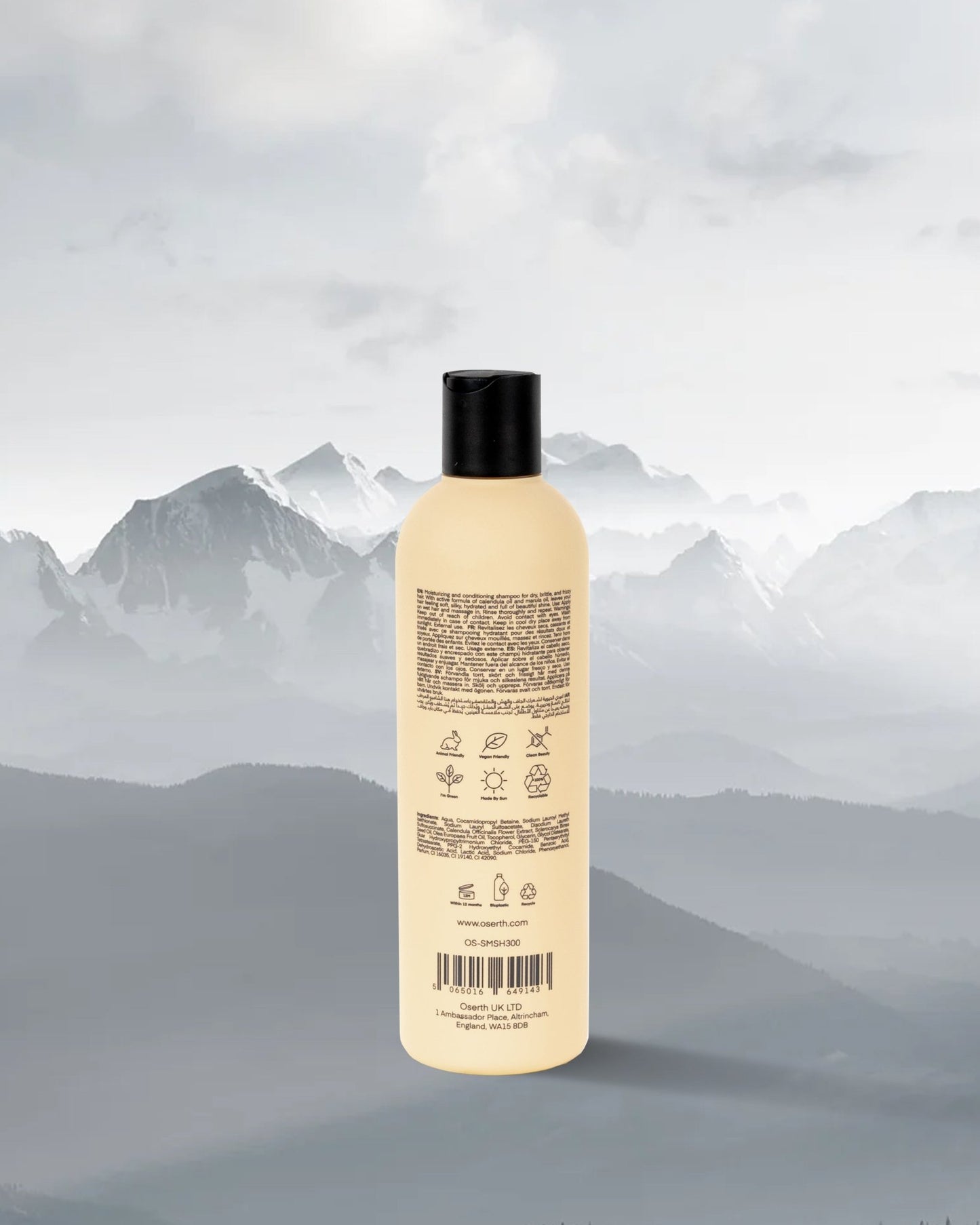 Smooth Shampoo 300ml - Oserth Europe