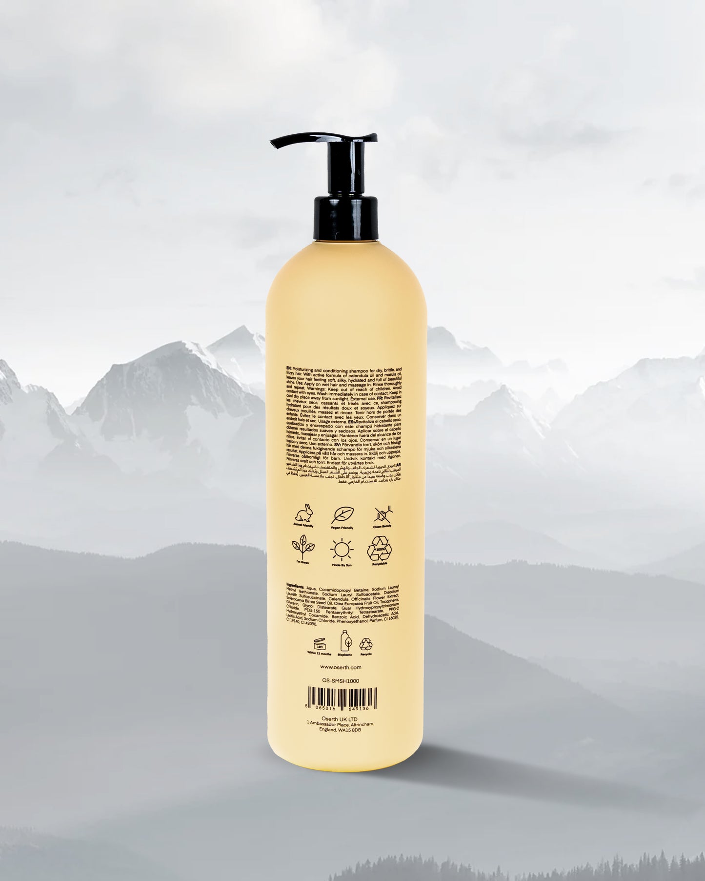 Oserth Smooth Collection – Vegan, sulfate-free haircare products designed to tame frizz, enhance shine, and leave hair silky smooth.